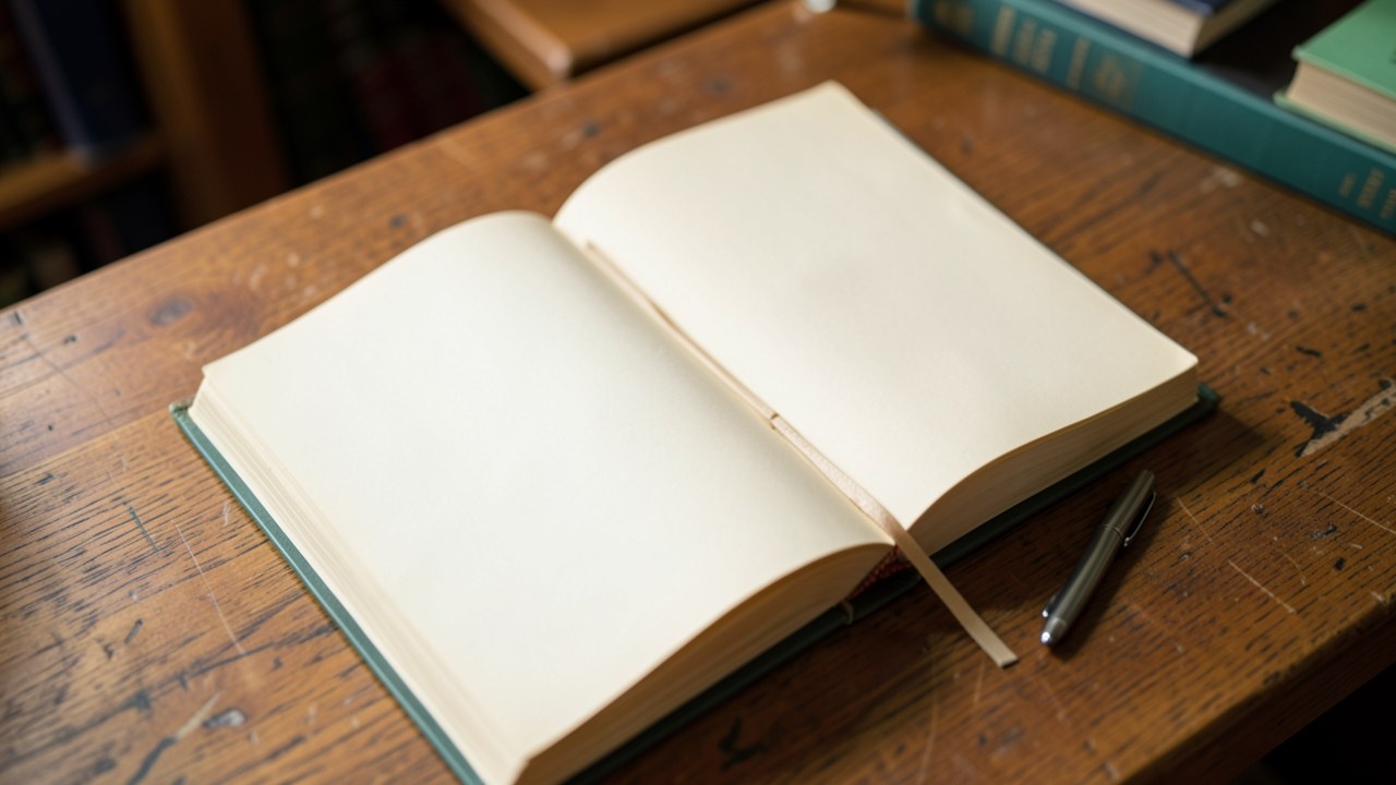 A dictionary with a bookmark and a pen, representing learning loan terms.